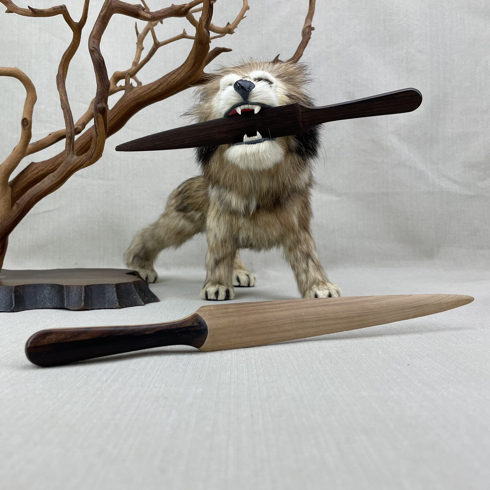 2 Vintage Hand Carved Wooden Letter Openers eBay