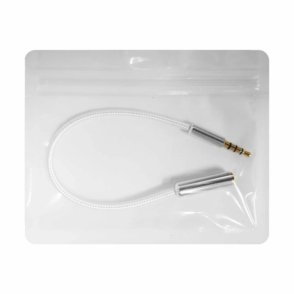 Cellet TRRS 3.5mm Aux Audio Adapter Male to Female Slim Headphone Jack Cable - Image 4 of 4