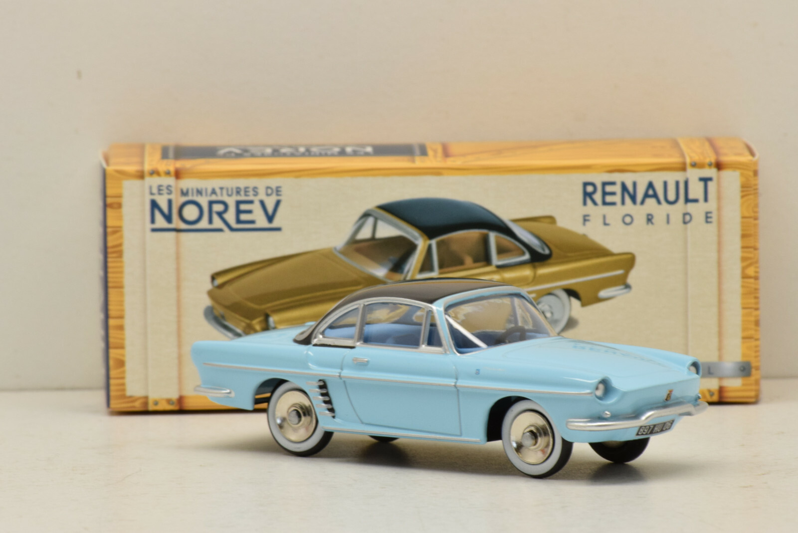 Renault Floride 1959 Bleu Narvik /%26 Noir 1:43 Model CL5122 NOREV