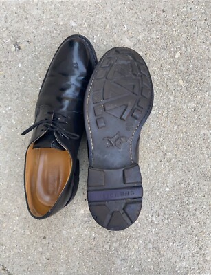 heschung black mens dress shoes size USA 12 1/2 plain toe  display picture 1