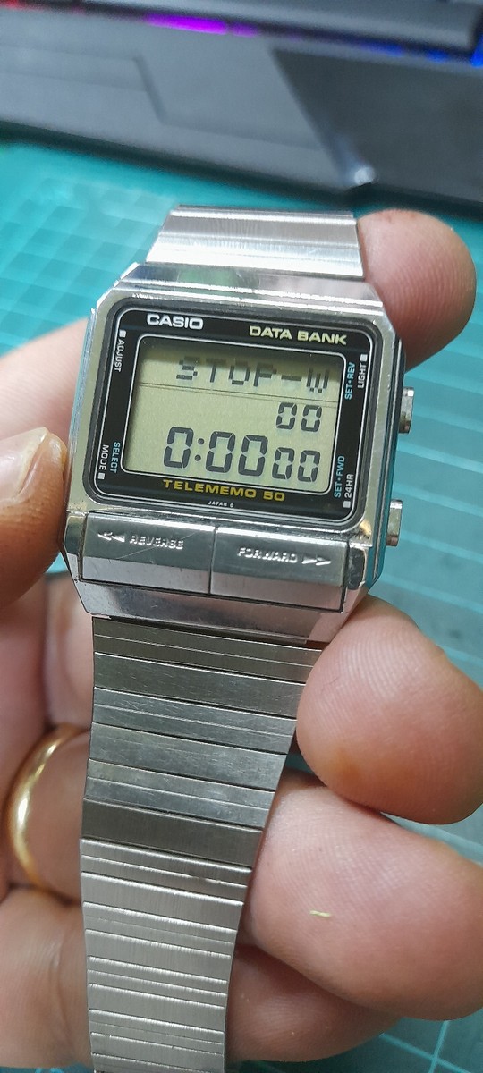 Vintage (1984) Rare Casio DB-500 Data Bank Watch LCD *AKA Telememo