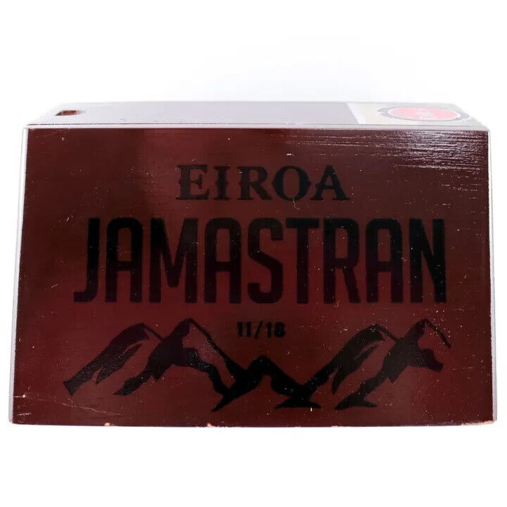 Eiroa Jamastran 11/18 Empty Empty Wooden Cigar Box 6" x 6.25" x 4"