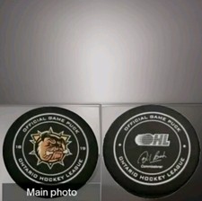 2018-2019 HAMILTON BULLDOGS OFFICIAL GAME PUCK OHL ONTARIO HOCKEY LEAGUE 🇨🇦