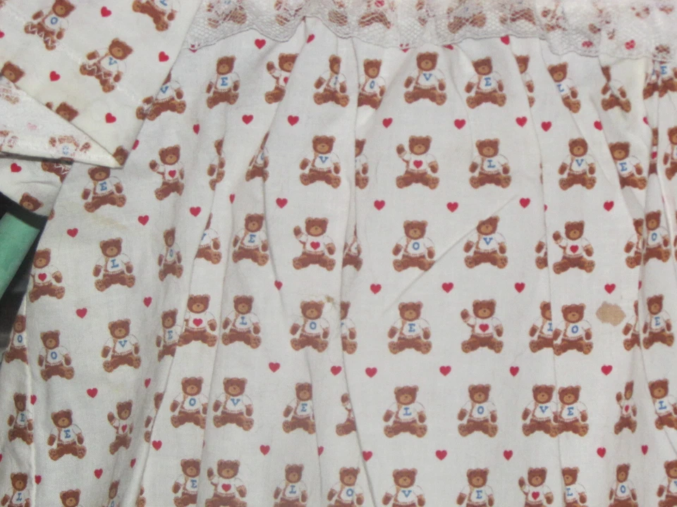 Oso niña 'amor' TOP con 'piel falsa' manga corta hecho a mano 4T (Nclst 11) Foto 2 de 4