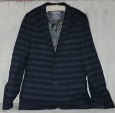 Appaman Blue Stripe Wool Blend Blazer Suit Jacket Size 12 Boys *W24