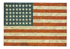 Postcard Jasper Johns "Flag" (US Flag) 1954-55 MoMA MINT