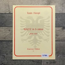 Tonin Harapi WALTZ in B minor Piano Solo Emerson Edition Piano Sheet Music
