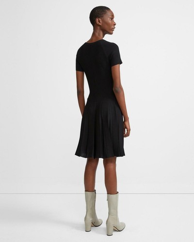 NEW Theory Women's Pleated Tee Dress in 