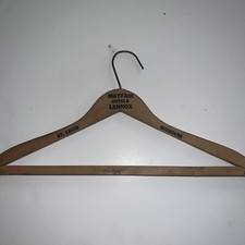 Vtg MAYFAIR HOTEL ST LOUIS Wooden Clothes Hanger