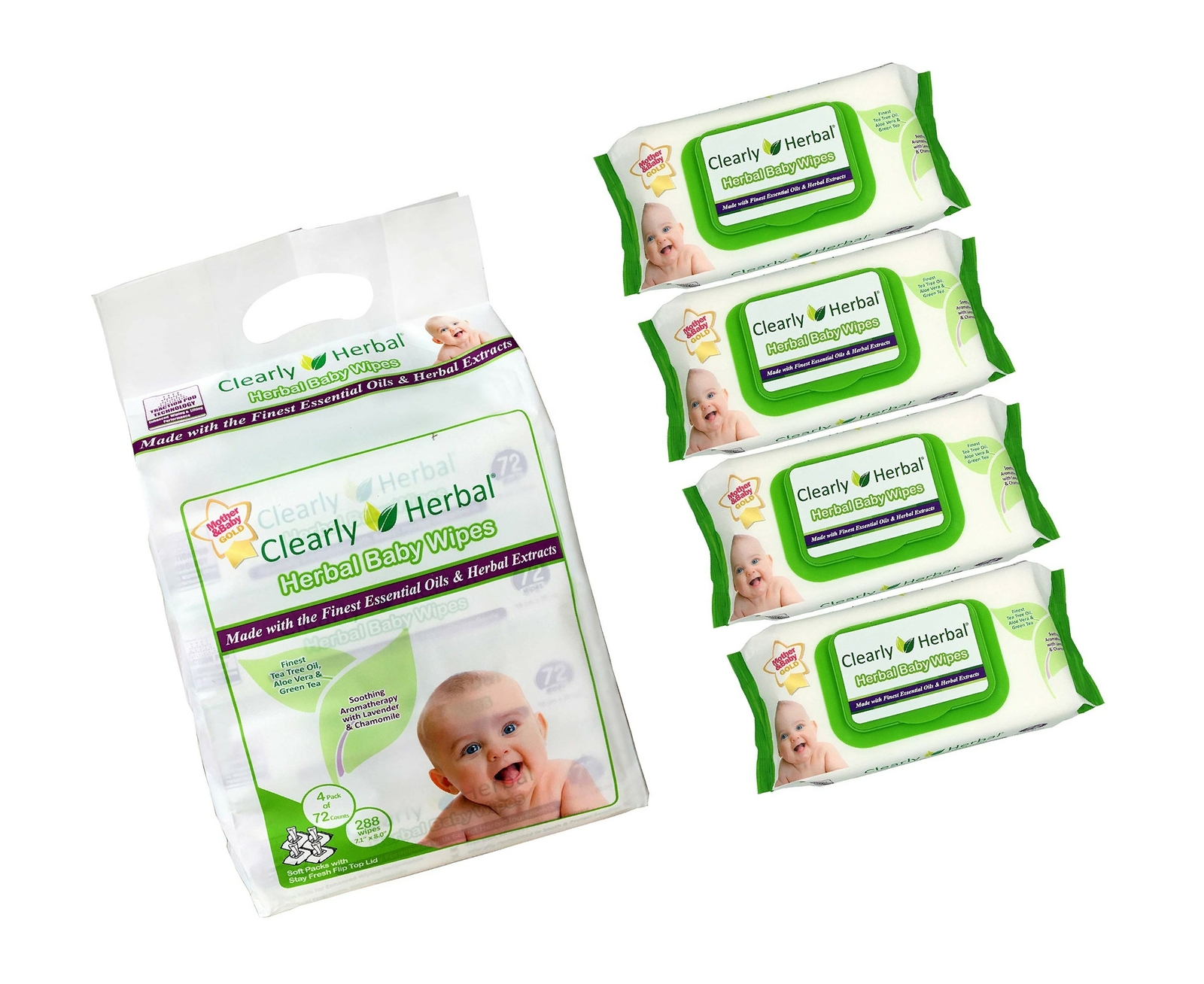 clearly herbal wipes