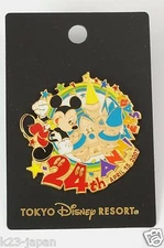 Tokyo Disney Resort Pin TDL 24th Anniversary Apr.15 2007 Mickey TDR JAPAN