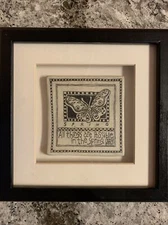 Marsha McCarthy “ALL THINGS POSSIBLE IN SPRING” Clay Drawing Framed Tile Plaque