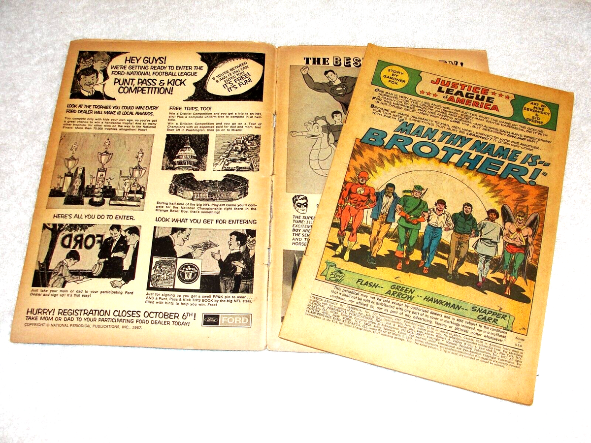Justice League of America #57 (Nov 1967,DC),1.5-2.0, with Snapper