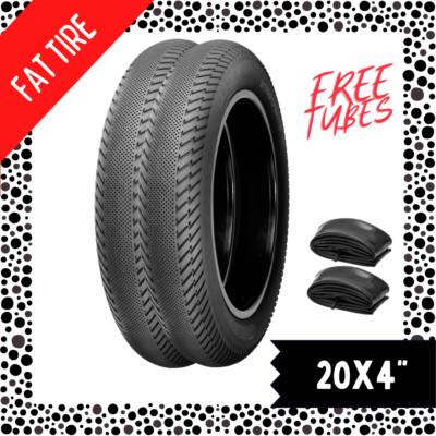 2 DELIUM Streetfightr E-BiKE Tires, 20 x 4 inch, Clincher, Wire, FREE TUBES!!!!