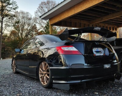 #ad 2007 11 Honda Civic Coupe 3 Piece Rear Diffuser Hex Design $245.00