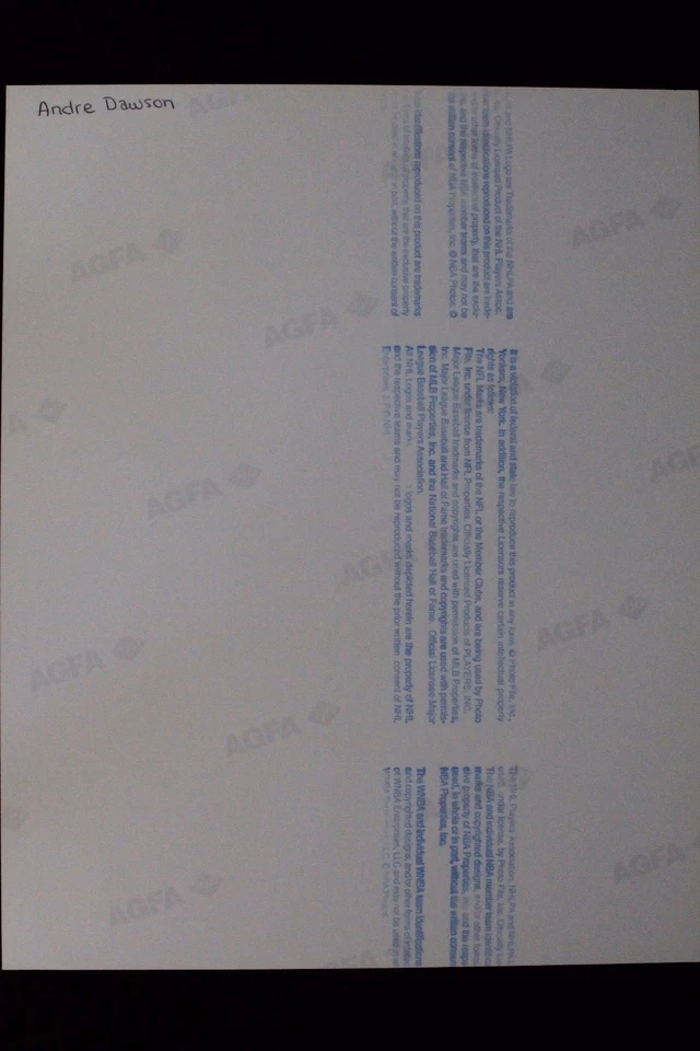 Andre Dawson '77 NL ROY HOF Expos Cubs Autographed 8x10 Signed Photo JSA COA - Image 2 of 4