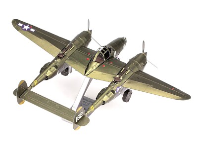 LOCKHEED MARTIN P-38 LIGHTNING AIRCRAFT USAAF STEEL MODEL KIT