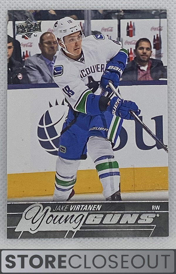 2015-16 Upper Deck #457 Jake Virtanen Rookie Young Guns RC Vancouver Canucks