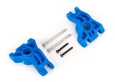 Traxxas Left  Right Rear Stub Axle Carriers Blue w/ Hardware