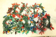 C-9 Cermaic Light Bulbs All Different Colors String Light Christmas Lights