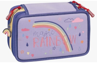 NEU- BRUNNEN Federmäppchen 3er Mäppchen Magic Rainbow