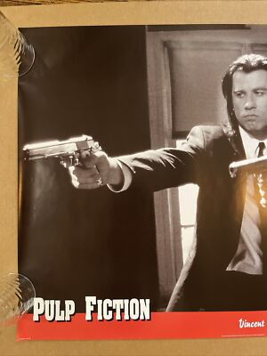 ポスター 90s VINTAGE PULP FICTION ORIGINAL POSTER PULP FICTION - CLASSIC MOVIE POSTER 24x36 - TARANTINO THURMAN 2002