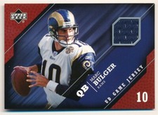 MARK BULGER 2005 UPPER DECK UD GAME USED JERSEY RAMS RELIC SP F4