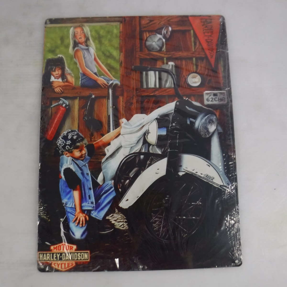 Harley-Davidson Curious Kids Tin Sign 12
