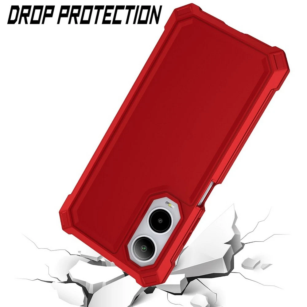AT&T Verge Cricket Icon 6 Shockproof Full-Body Protective Phone Case  