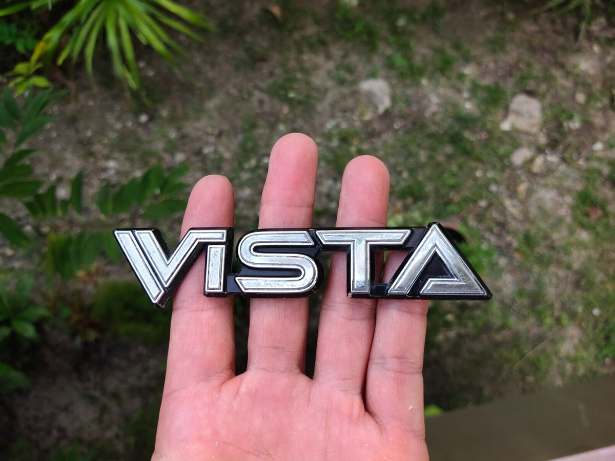 star team 32 旧ロゴ　レア Vista Script fit Toyota Vista Etoile Rear Trunk Emblem Badge OEM