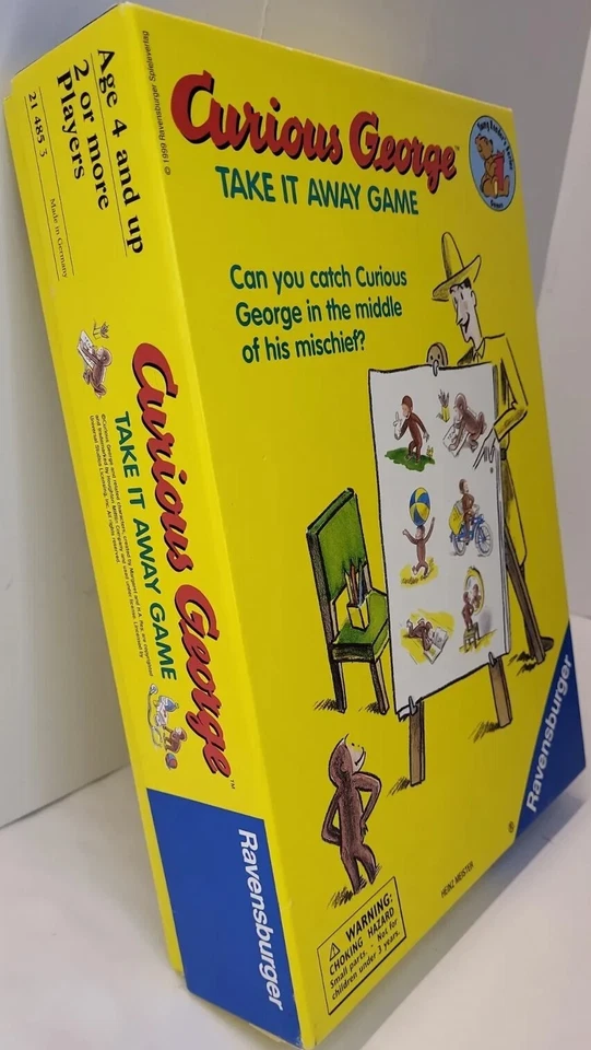 Ravensburger Curious George Take it Away Memory Children Family Game 1999 - Image 3 of 4