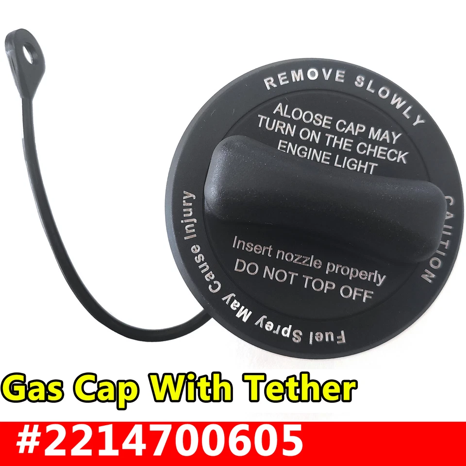 Genuine For Mercedes Benz Fuel Gas Tank Filler Cap With Strap OEM # 2214700605. Foto 2 de 4