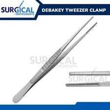 Debakey Tweezer Clamp Surgical & Veterinary Instrument 7" with 2MM Tip German Gr