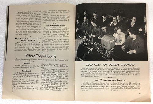 COCA~COLA VINTAGE AUGUST 1945 THE RED BARREL - Picture 14 of 18