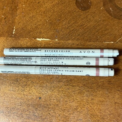 Avon Beyond Color Lip Liners (3) Natural Spice Plumping Retinol Makeup