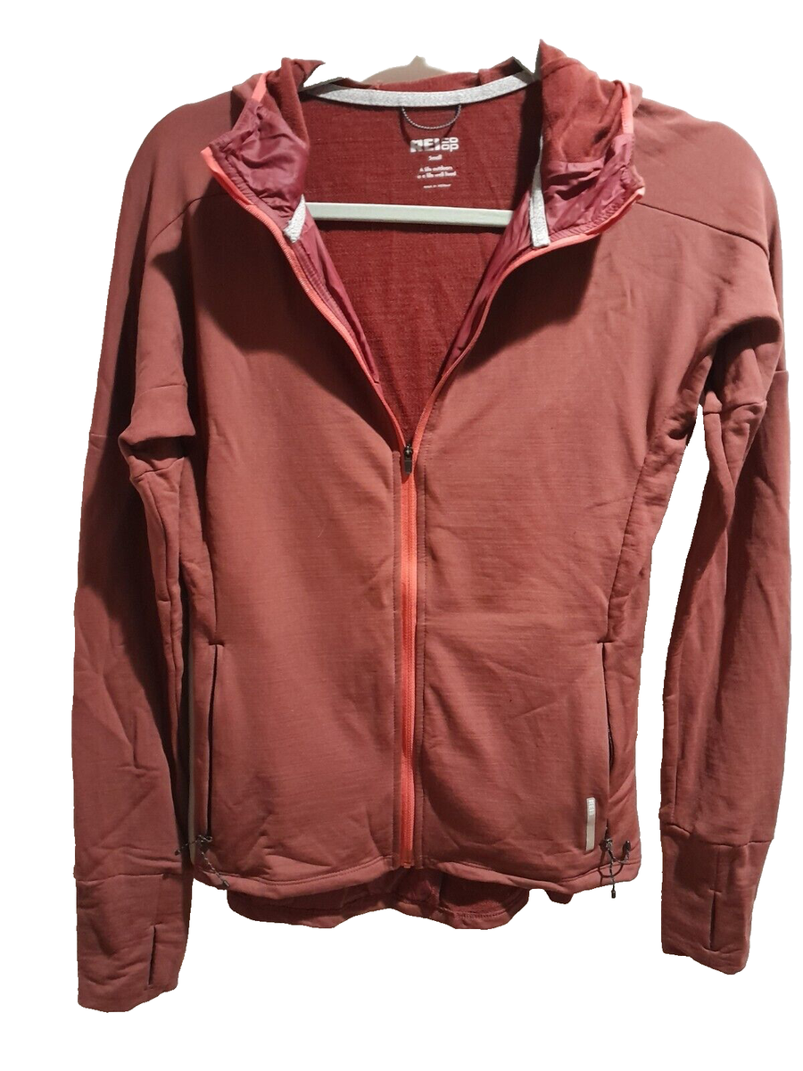 Womens Fully Zipped REI-COOP jacket pullover long sleeve burgundy