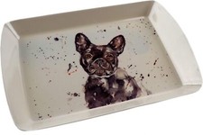 Vassoio Decorativo Bulldog Francese Cucina Espositore o Uso Ideale Regalo Natale