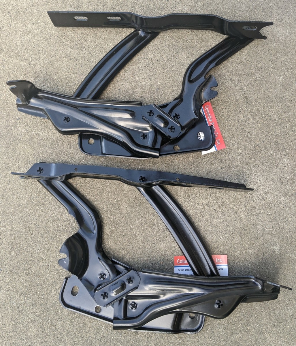 1973-77 Chevelle El Camino Hood Hinge Set Cutlass Monte Carlo 1974 