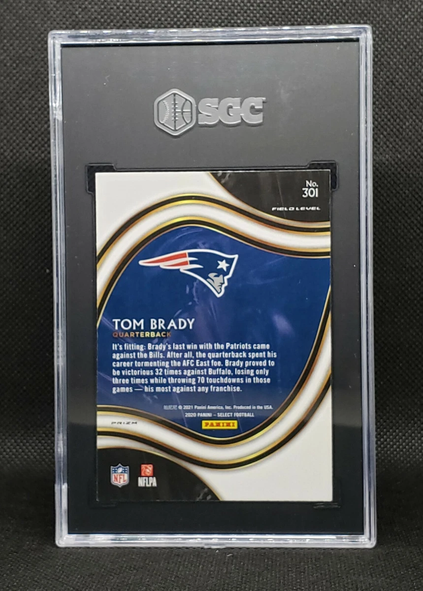 2020 Panini Select #301 Tom Brady Silver Prizm SGC 10