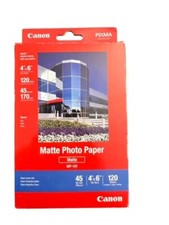 Canon 4x6 Matte Photo Paper 120 Sheets 45lb Pixma mp-101 Brand New, Unopened
