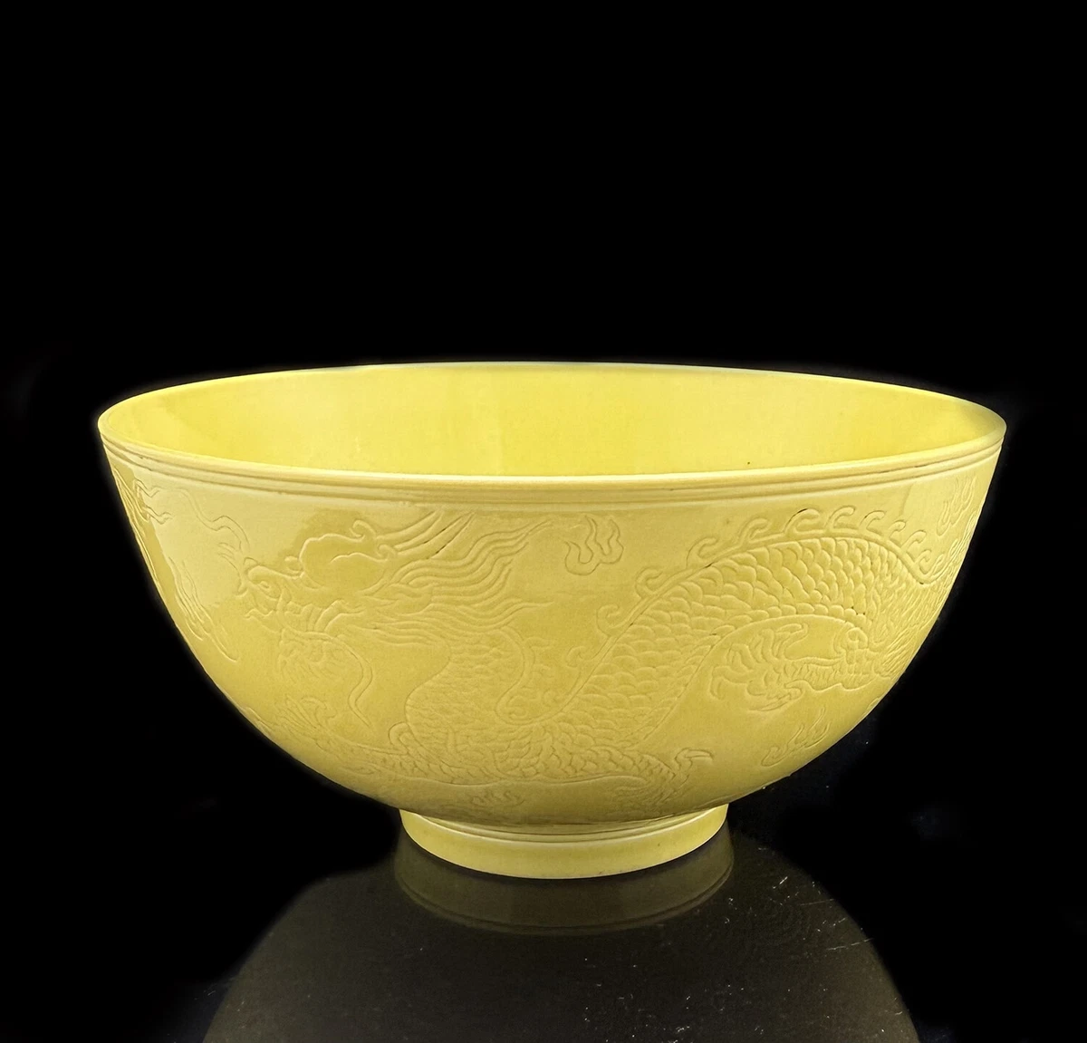 陶瓷中国古董碗黄色| eBay