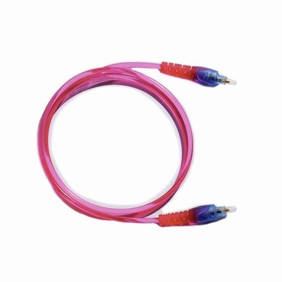 Dark Pink Transparent Optical Fiber Digital Audio Cable Optic 6.7ft (US Seller)