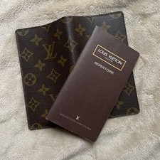Louis Vuitton Monogram Agenda Cover Address Book Set Brown Canvas