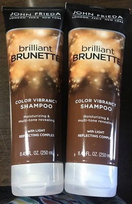 John Frieda Brilliant Brunette Color Vibrancy Shampoo 8.45 fl oz Lot Of 2