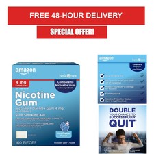 Nicotine Gum 4 mg Mint Freeze Flavor 160 Count Smoking Cessation Aid