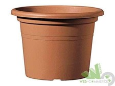 5 VASI CILINDRICI PLASTICA ROTONDI COLOR TERRACOTTA Ø60xH42 CM PIANTE FIORI