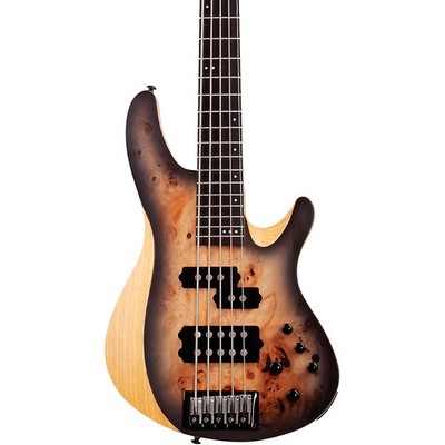 Schecter Guitar Research Reaper5 5String Bass Guitar Satin Charcoal Burst