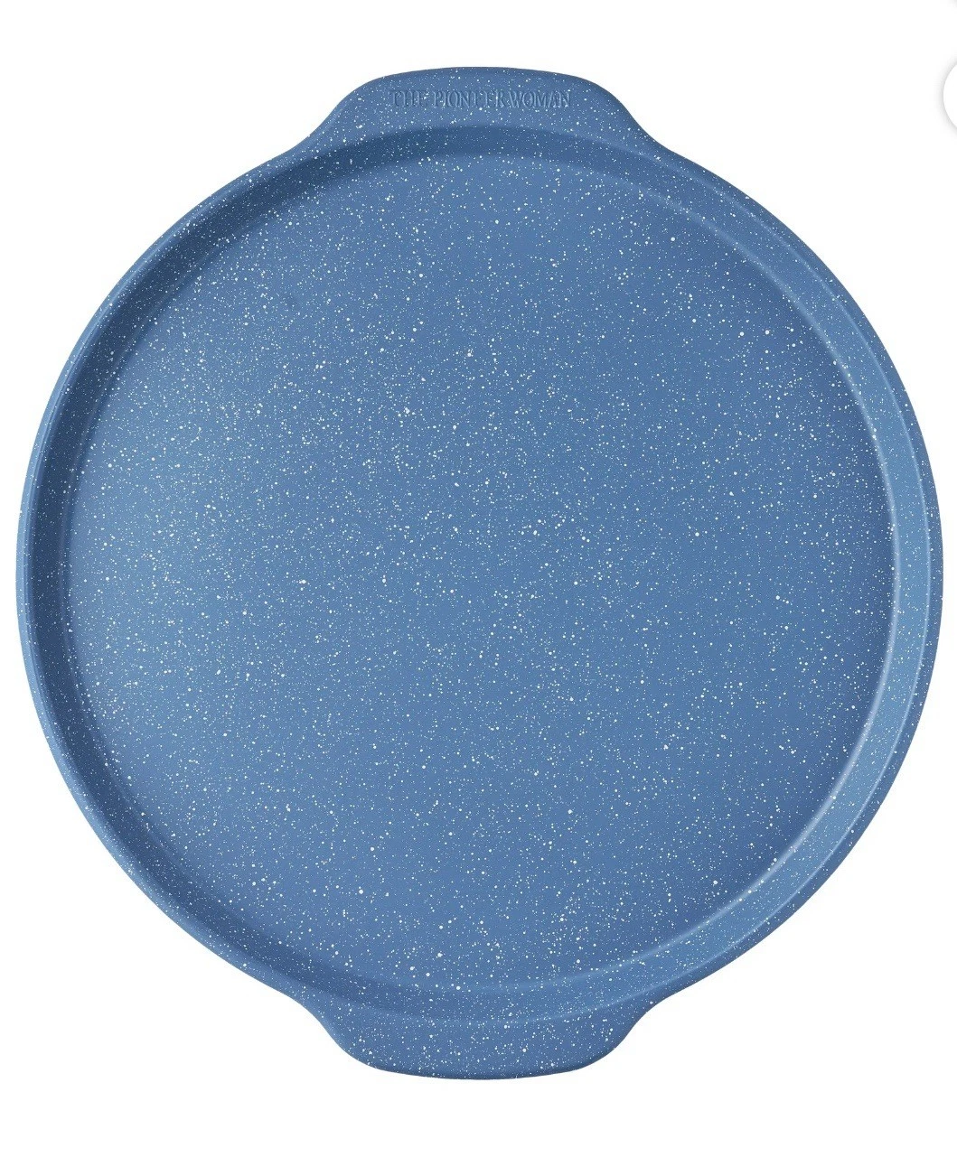 Pioneer Woman ~ 16" Round ~ DENIM (Blue) SPECKLE ~ Non-Stick ~ Pizza Pan