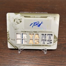 Topps 2021 Triple Threads Kris Bryant 1/1  White Whale Autograph Cubs