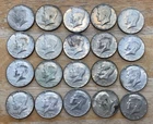 Roll of 20 Kennedy Half Dollars ($10 Face) 1965-1968 40% Silver